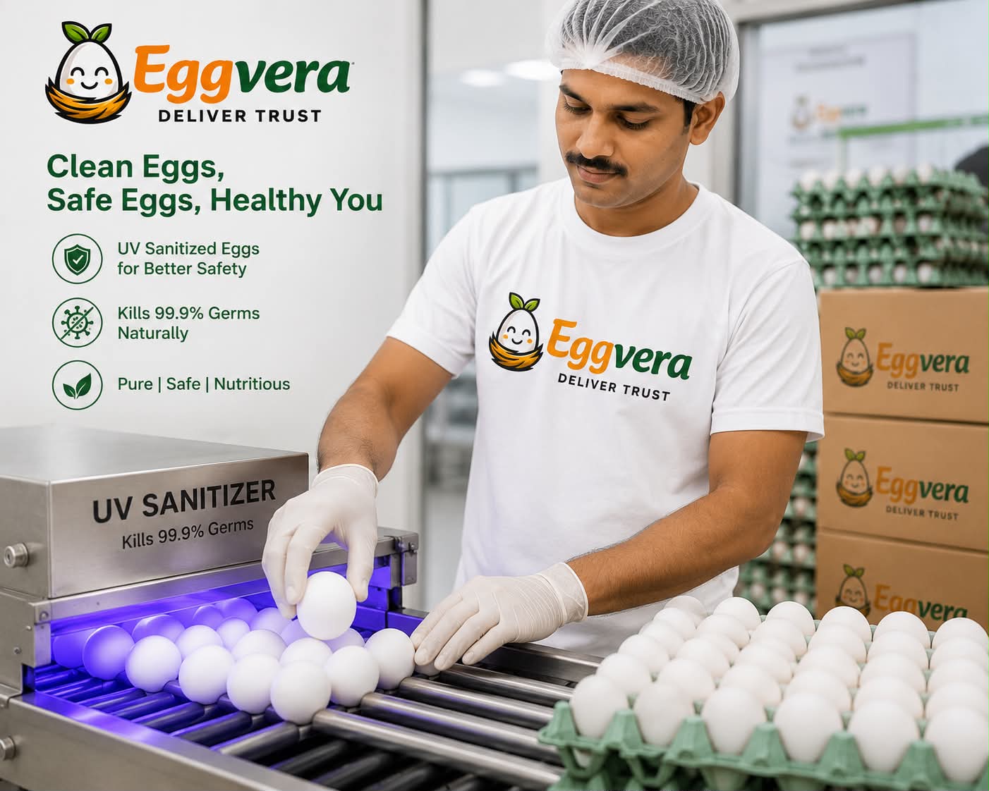 Classic White Eggs UV Sanitized