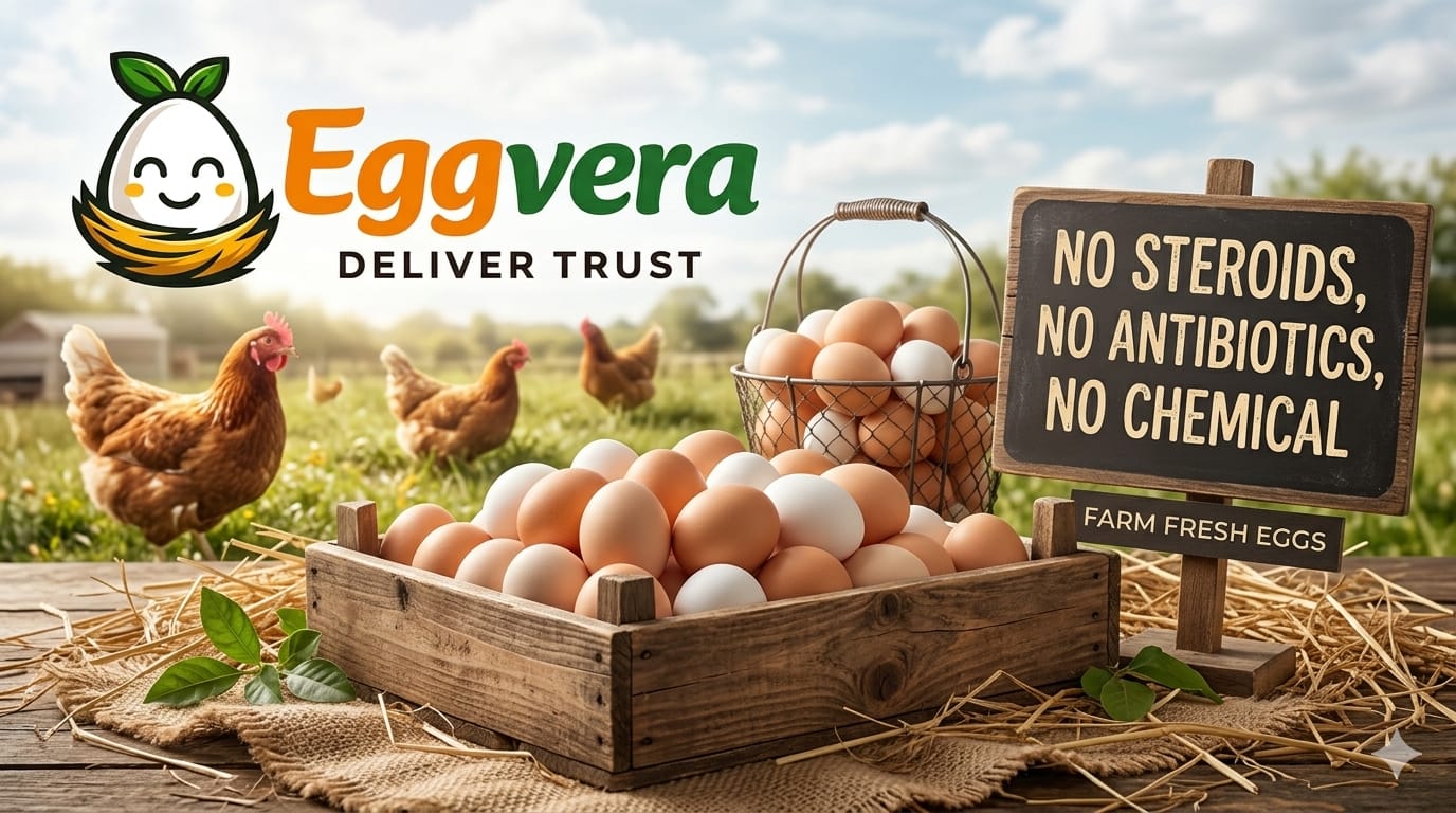 Premium Brown Eggs No Steroids